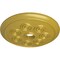 Ekena Millwork Spiral Ceiling Medallion (Fits Canopies up to 4"), Hand-Painted Rich Gold, 25 1/4"OD x 4"ID x 2"P CM25SPRGS - alternate 3